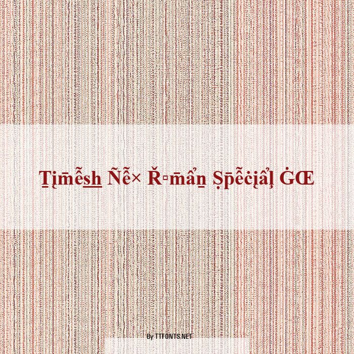 Times New Roman Special G2 example